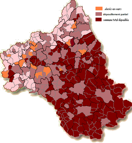 Les communes de l'Aveyron