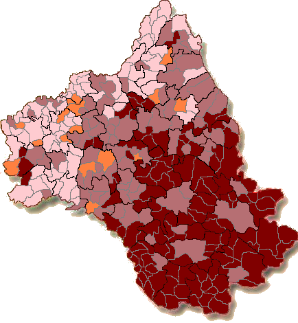 Les communes de l'Aveyron